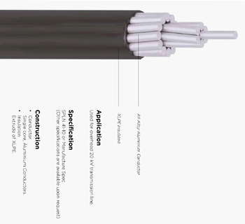 AAAC/S-All Alloy Aluminium Conductor with XLPE Insulated